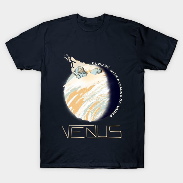 Astronaut manatee in space: Venus T-Shirt by tostoini